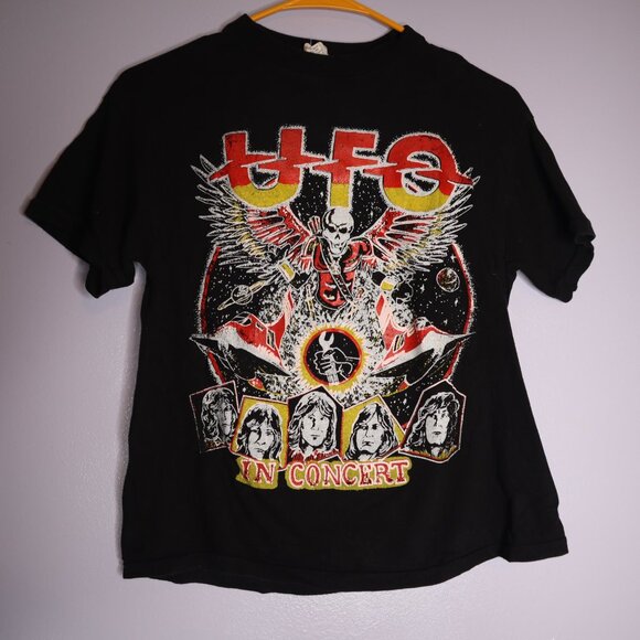 AUTHENTIC Vintage UFO 1970's Single Stitch Double Sided Rock Band Tour shirt - Picture 6 of 10